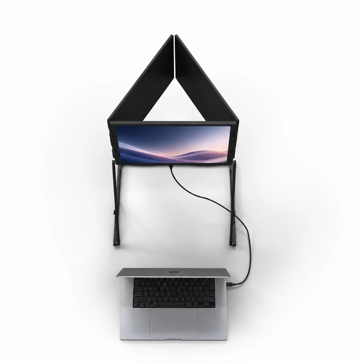 Top view of the ROVE Horizon 3 folding mechanism